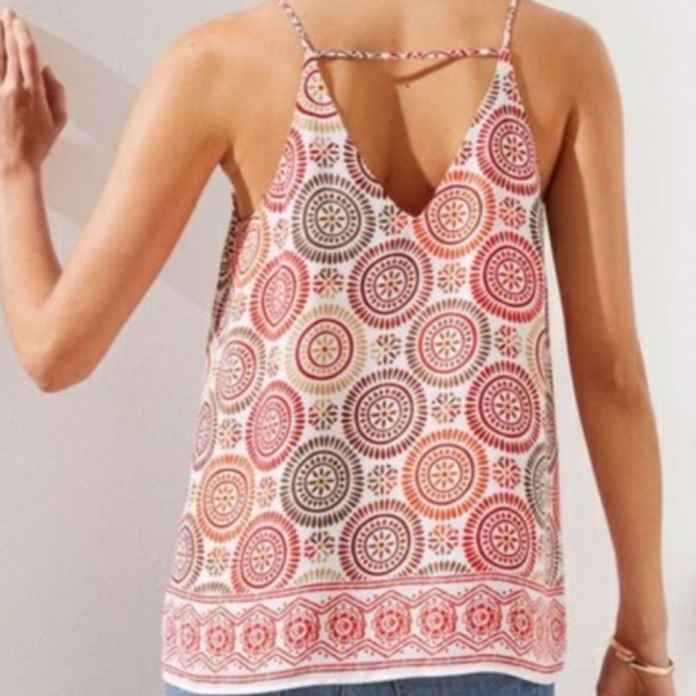 Medallion Print Bar Back Cami